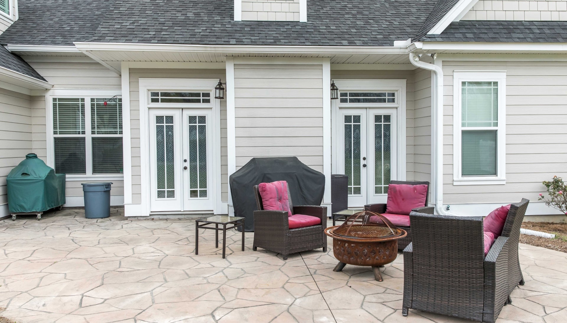 Elevate Your Outdoor Living Space with Stunning Stamped Concrete Patio in Pleasant Hill, CA - Choose from a Variety of Creative Patterns and Colors to Achieve a Unique and Eye-Catching Look for Your Patio with Long-Lasting Durability and Low-Maintenance.